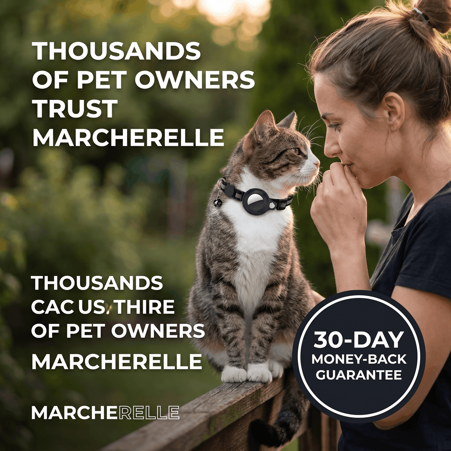 Macherelle™ – GPS-halsband voor katten, geen abonnement nodig | Compatibel met iOS en Android