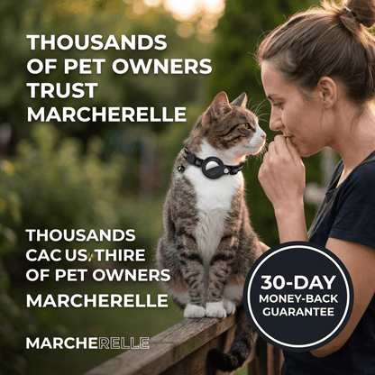 Macherelle™ – GPS-halsband voor katten, geen abonnement nodig | Compatibel met iOS en Android