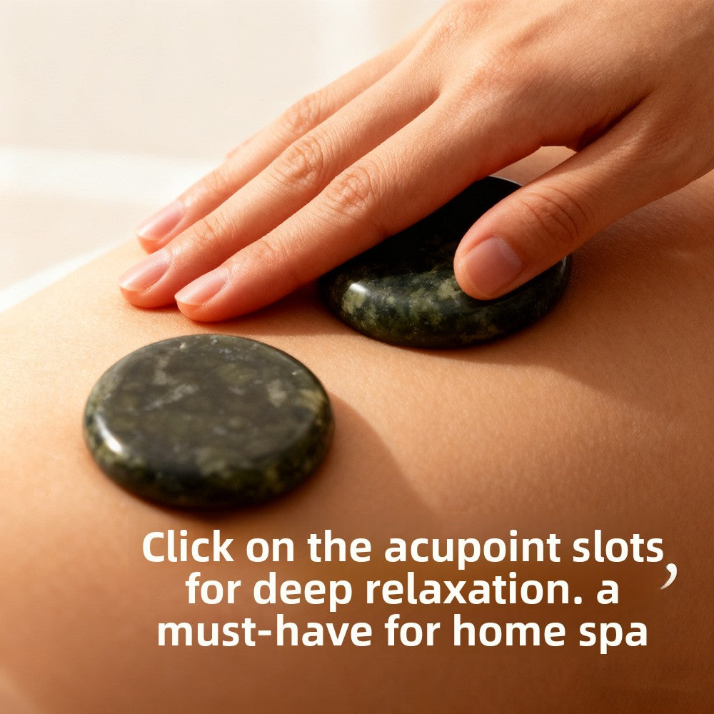 Warme Massagestenen van Natuurlijke Jade