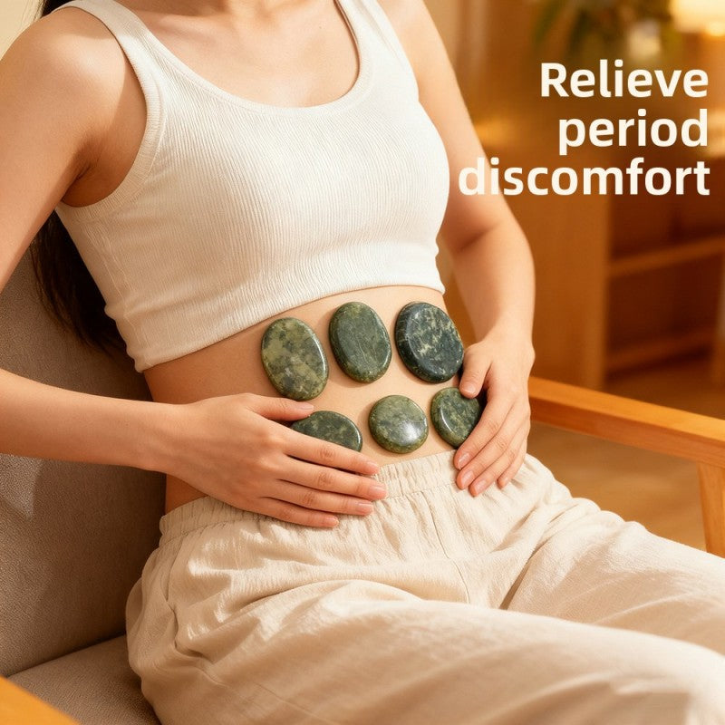 Warme Massagestenen van Natuurlijke Jade