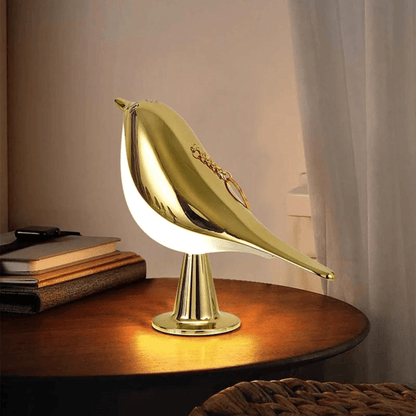 Elegante tafellamp vogelontwerp