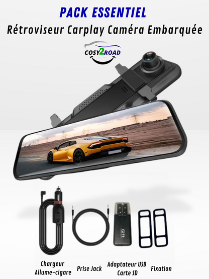 4K Spiegelcamera Voor/Achter met CarPlay en Opname