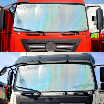 Zwart Auto Zonnescherm met Cool Ride Logo