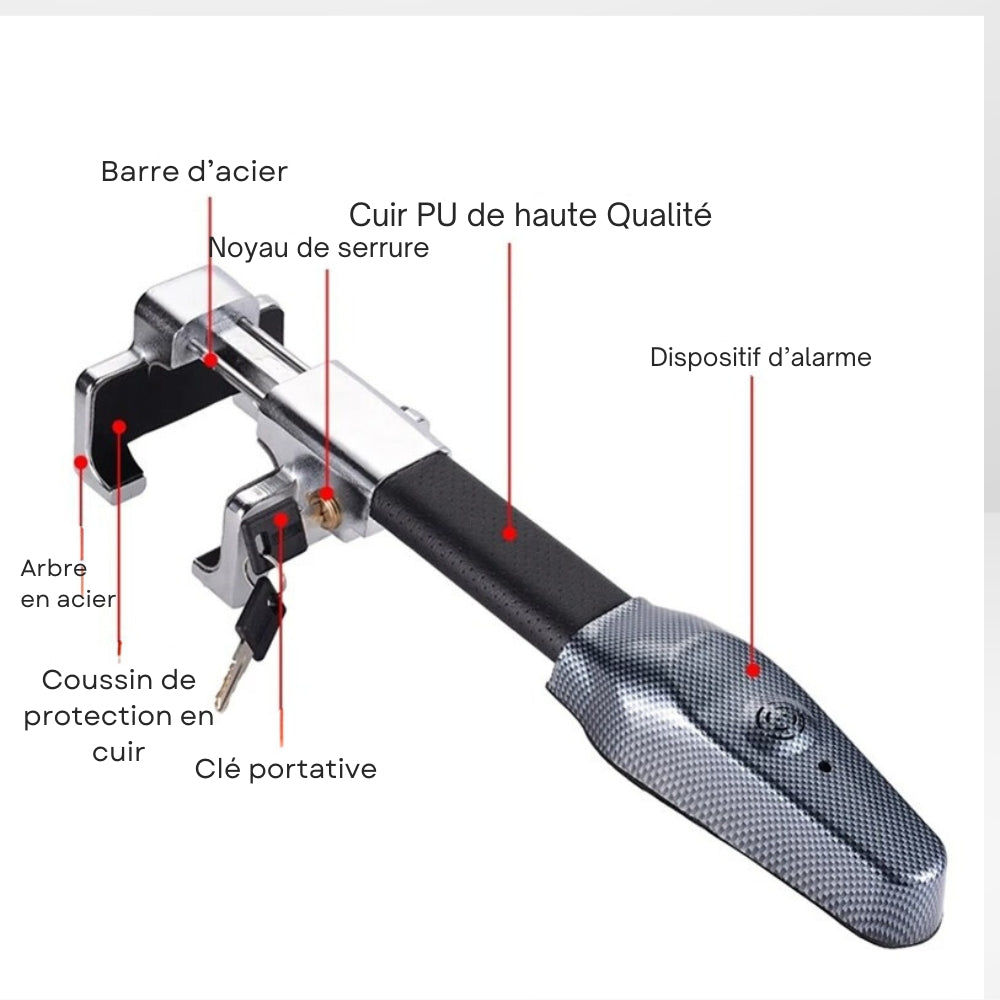 Veiligheidsstok met Anti-diefstal Alarm voor Auto