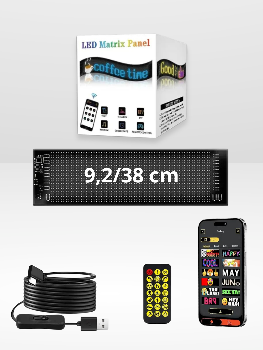 Aanpasbaar en Instelbaar LED Paneel voor Auto