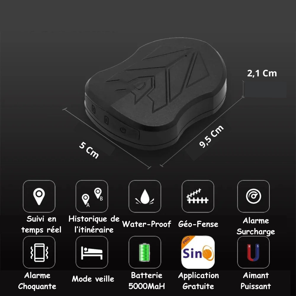 4G GPS Tracker voor Auto met Lange Batterijduur